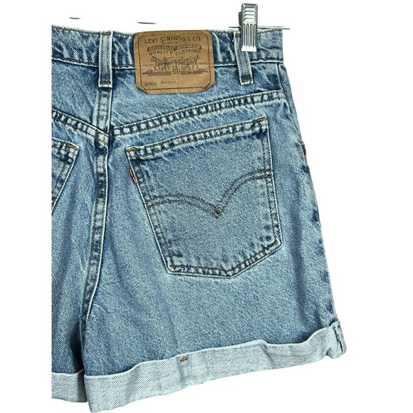 Vintage Levi’s 954 High Rise Jean Shorts Women’s Sz 5 90s Orange Tab Made in USA - Picture 7 of 9